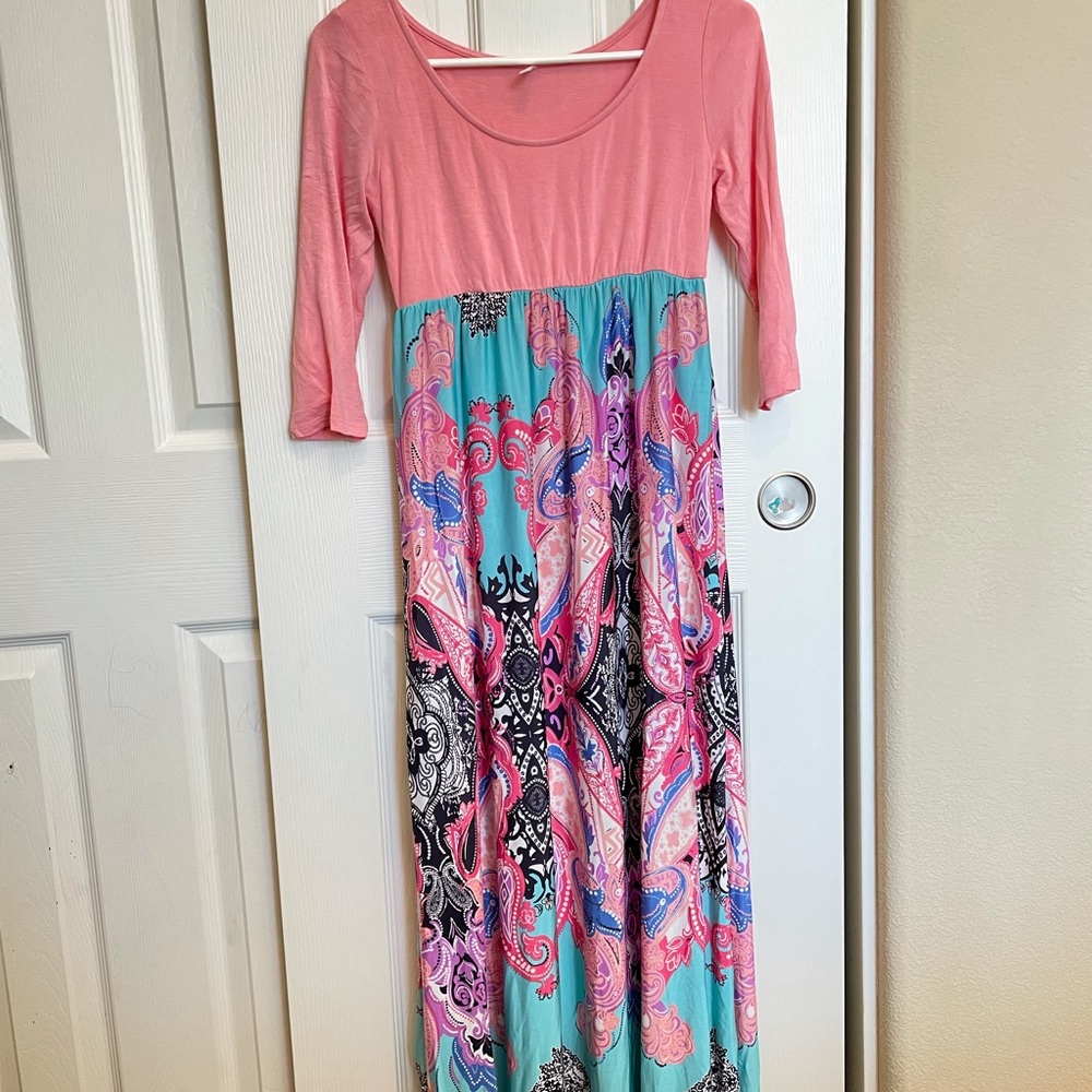 Pinkblush maternity maxi dress